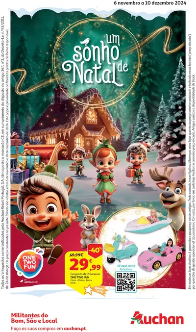 Catálogo Auchan em Braga | Um sonho de Natal | 06/11/2024 - 10/12/2024