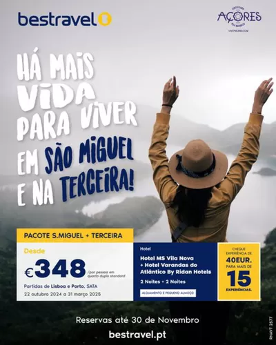 Promoções de Viagens em Faro | São Miguel de Bestravel | 07/11/2024 - 30/11/2024