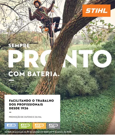 Catálogo Stihl em Coimbra | Sempre pronto com bateria | 30/09/2024 - 17/01/2025