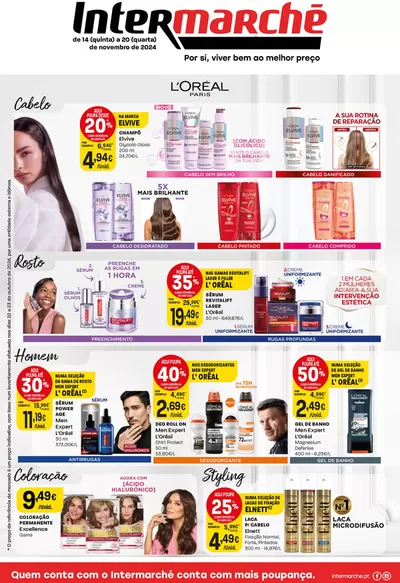 Catálogo Intermarché em Viatodos | MONOFOLHA L'ORÉAL | 14/11/2024 - 20/11/2024