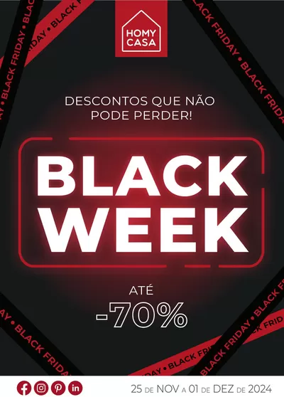 Catálogo Homy Casa em São Pedro Fins |  BLACK WEEK | 25/11/2024 - 01/12/2024