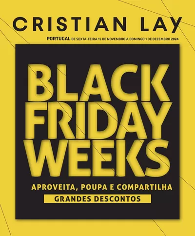 Promoções de Roupa, Sapatos e Acessórios em Pombal | Ofertas exclusivas para os nossos clientes de Cristian Lay | 18/11/2024 - 01/12/2024