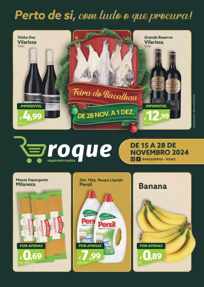 Catálogo Roque Supermercados em Roriz (Barcelos) | Folheto Roque Supermercados | 18/11/2024 - 28/11/2024