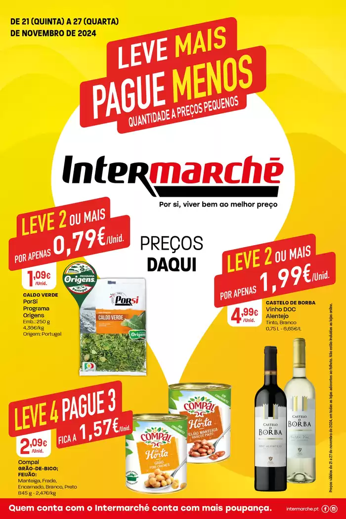 Catálogo Intermarché em Armação de Pêra |  Leve mais pague menos | 21/11/2024 - 27/11/2024