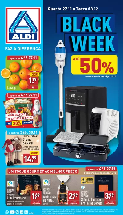 Catálogo Aldi em Sobral da Lagoa |  Black week ATÉ 50% | 27/11/2024 - 03/12/2024