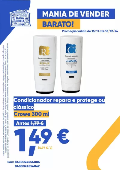 Promoções de Supermercados em Povoação | Ofertas e promoções atuais. de Casa Cheia | 21/11/2024 - 16/12/2024