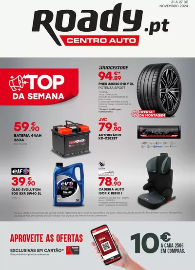 Promoções de Carros, Motos e Peças em Ovar | Catálogo Roady de Roady | 21/11/2024 - 27/11/2024