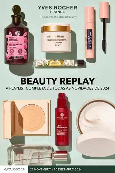 Promoções de Cosmética e Beleza em Guimarães | Beauty Replay de Yves Rocher | 21/11/2024 - 30/12/2024