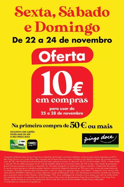 Catálogo Pingo Doce em Lisboa | Ótima oferta para caçadores de pechinchas | 22/11/2024 - 24/11/2024