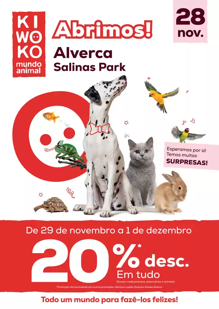 Catálogo Kiwoko em Amadora | Abrimos! KIWOKO Alverca - Salinas Park | 28/11/2024 - 31/12/2024