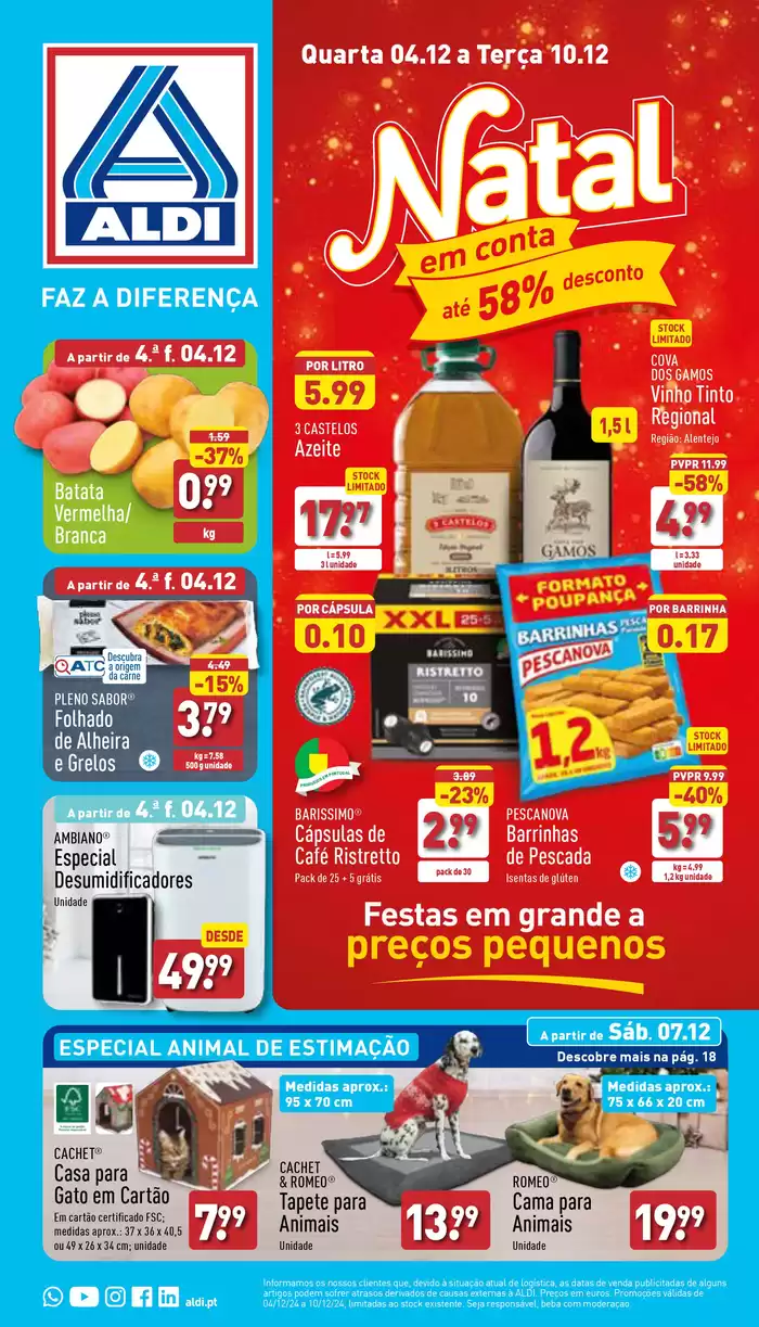 Catálogo Aldi em Tomar | Natal em conta | 04/12/2024 - 10/12/2024