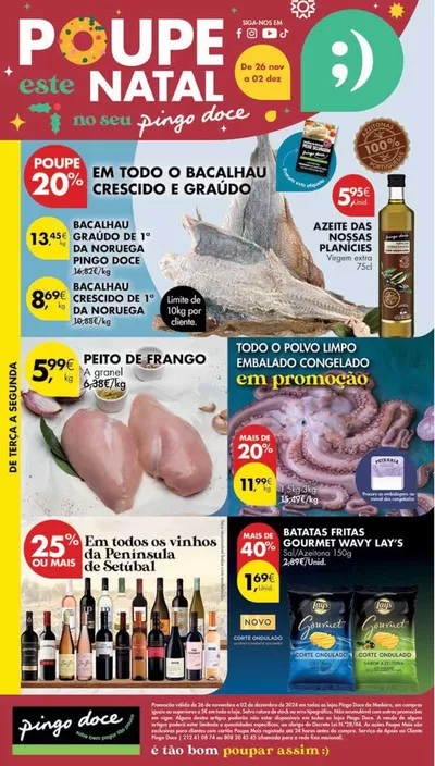 Catálogo Pingo Doce em Vila Baleira | Melhores ofertas para compradores poupados | 26/11/2024 - 02/12/2024