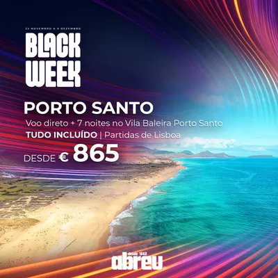 Promoções de Viagens em Albufeira | Porto Santo de Abreu | 26/11/2024 - 09/12/2024