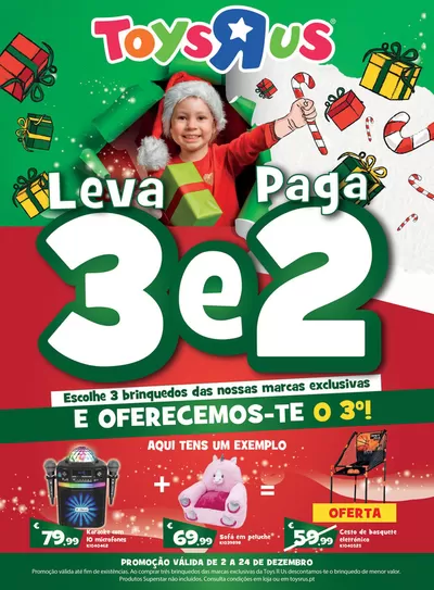 Promoções de Brinquedos e Crianças em Queluz | Lleva 3 e Paga 2 de Toys R Us | 02/12/2024 - 24/12/2024