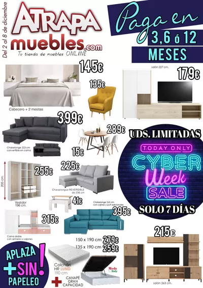 Promoções de Casa e Decoração em Torres Novas | Poupe agora com as nossas ofertas de Atrapamuebles | 02/12/2024 - 08/12/2024