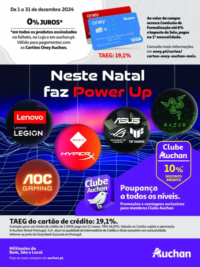 Catálogo Auchan em Vila Nova de Gaia | Gaming | 01/12/2024 - 31/12/2024