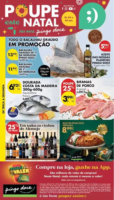 Catálogo Pingo Doce em Funchal | Melhores ofertas para todos os clientes | 03/12/2024 - 09/12/2024