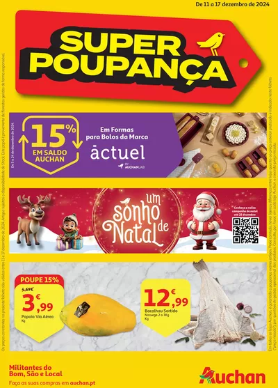 Catálogo Auchan em Vila Nova de Gaia | Super Poupança | 11/12/2024 - 17/12/2024