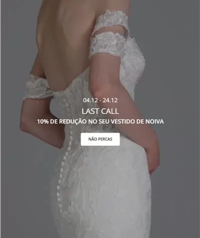 Promoções de Casamentos | Last Call de Pronovias | 12/12/2024 - 24/12/2024