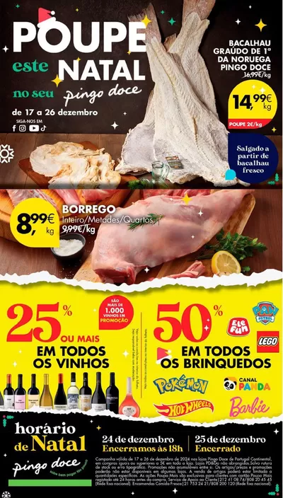 Catálogo Pingo Doce em Viseu | Grandes descontos em produtos selecionados | 17/12/2024 - 26/12/2024