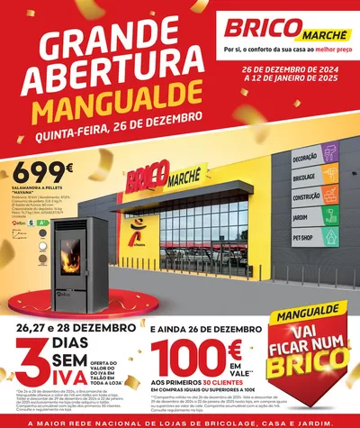 Promoções de Bricolage, Jardim e Construção em Vila do Conde | Folheto #Grande Abertura Mangualde de Bricomarché | 26/12/2024 - 12/01/2025