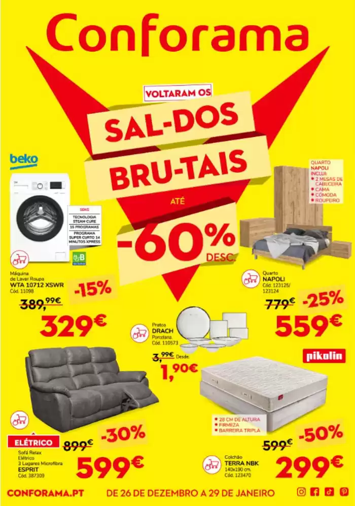 Catálogo Conforama | Até -60% ! | 30/12/2024 - 29/01/2025