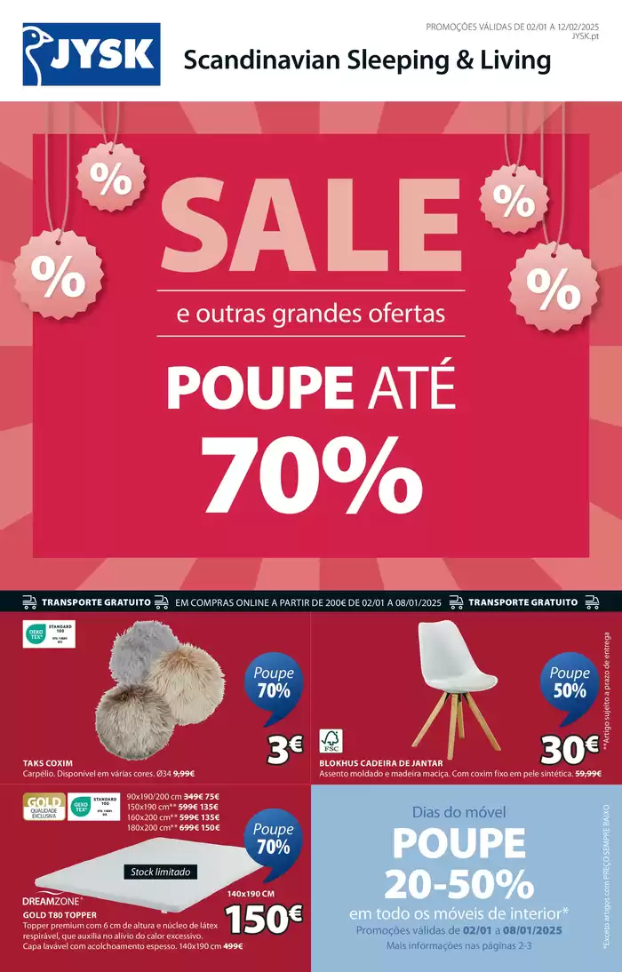 Catálogo JYSK em Torres Novas | Promoções especiais em vigor | 03/01/2025 - 12/02/2025