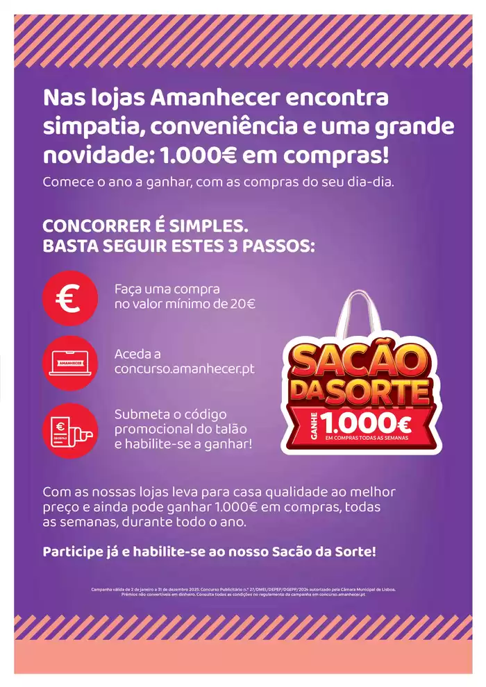 Catálogo Amanhecer em Poceirão | Ofertas exclusivas e pechinchas | 03/01/2025 - 31/12/2025