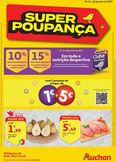 Catálogo Auchan em Vila Nova de Gaia | Super Poupança | 15/01/2025 - 21/01/2025