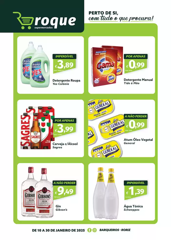 Catálogo Roque Supermercados em Roriz (Barcelos) | Folheto Roque Supermercados | 10/01/2025 - 30/01/2025