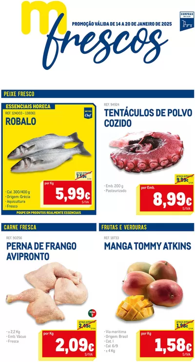 Promoções de Supermercados em Leiria | M Frescos 3 de Makro | 14/01/2025 - 20/01/2025