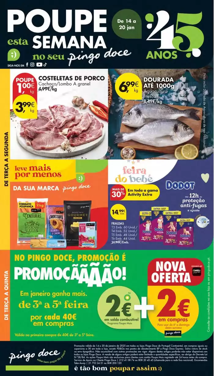 Catálogo Pingo Doce em Almada | Folheto Pingo Doce | 14/01/2025 - 20/01/2025