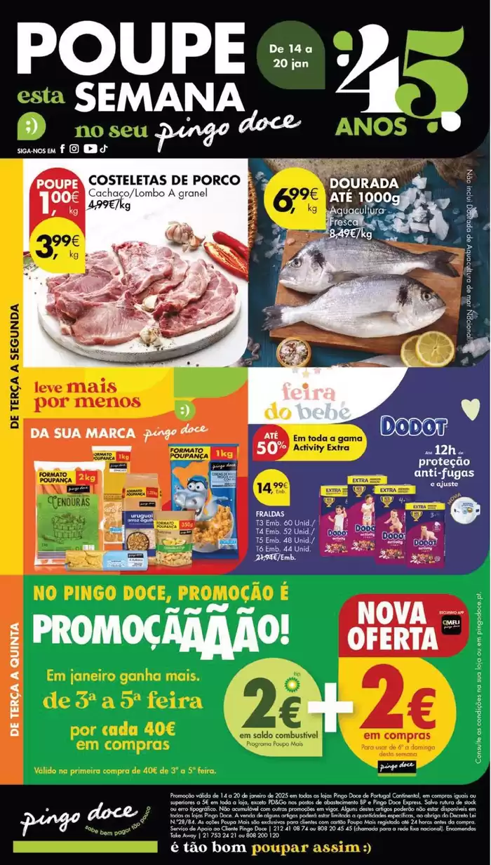 Catálogo Pingo Doce em Faro | Ofertas exclusivas e pechinchas. | 15/01/2025 - 20/01/2025