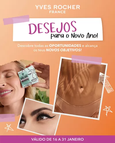 Promoções de Cosmética e Beleza | DESEJOS 2025 de Yves Rocher | 16/01/2025 - 31/01/2025