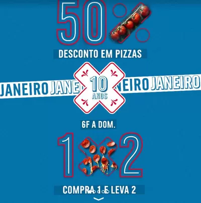 Promoções de Restaurantes em Parede | Descontos de Domino's Pizza | 22/01/2025 - 31/01/2025