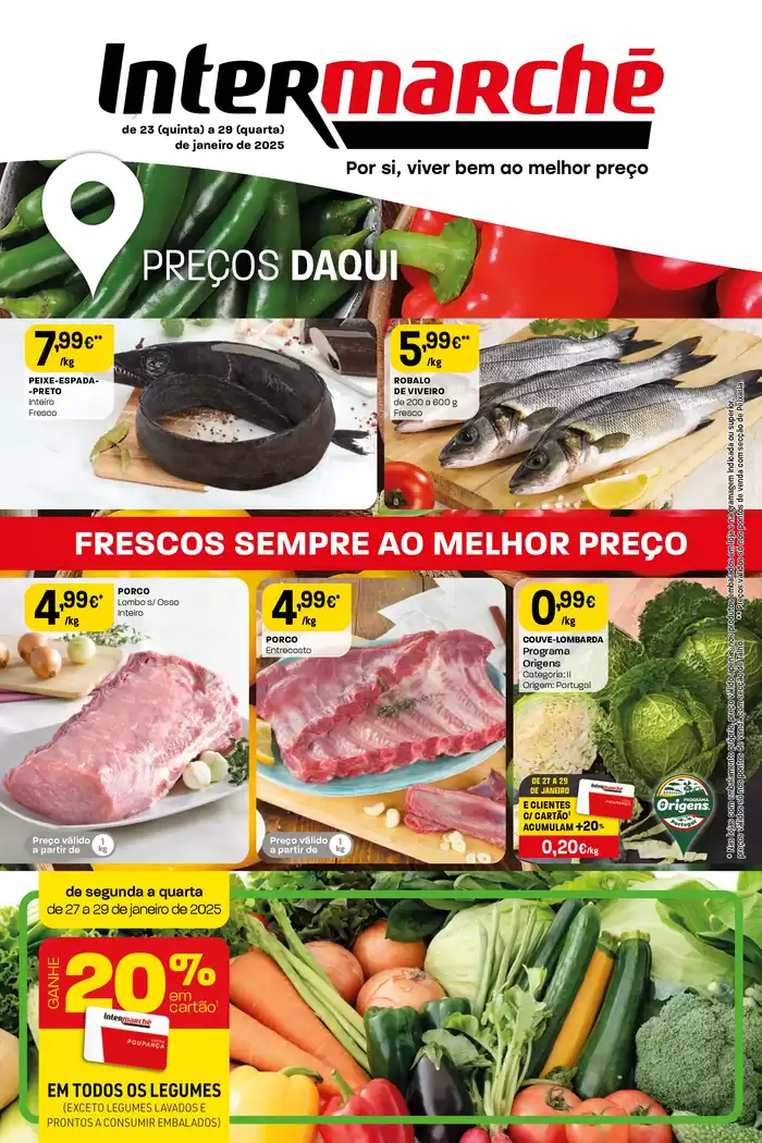 Catálogo Intermarché em Murtosa | Folheto Super e Contact | 23/01/2025 - 29/01/2025