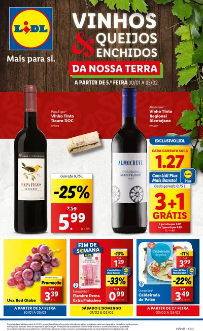 Catálogo Lidl em Pedrouços | Ampla seleção de ofertas | 30/01/2025 - 05/02/2025