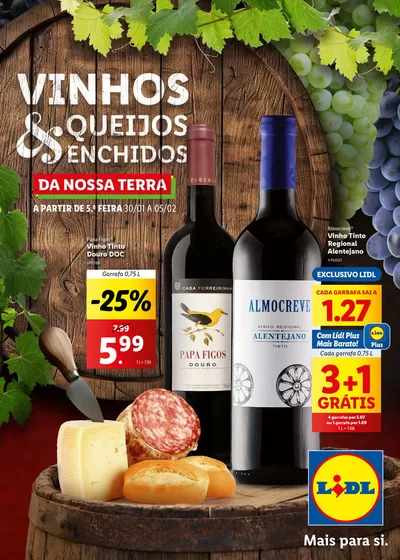 Catálogo Lidl em Pedrouços | Vinhos, Queijos e Enchidos | 30/01/2025 - 05/02/2025