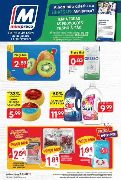 Promoções de Supermercados em Viana do Castelo | Folheto Nacional de 30 de Janeiro a 05 de Minipreço | 30/01/2025 - 05/02/2025