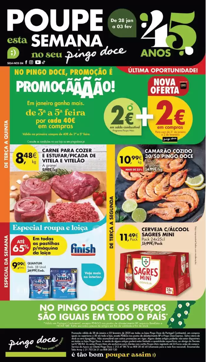 Catálogo Pingo Doce em Vila Nova de Gaia | Promoções especiais em vigor | 28/01/2025 - 03/02/2025