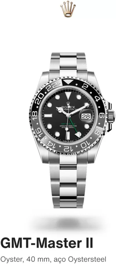 Promoções de Marcas de luxo em Alcochete | GMT Master II de Rolex | 29/01/2025 - 31/12/2025