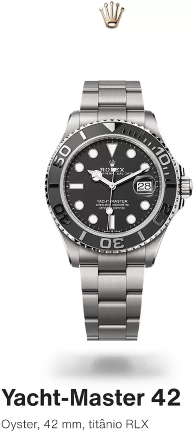 Promoções de Marcas de luxo em Alcochete | Yacht Master de Rolex | 29/01/2025 - 31/12/2025