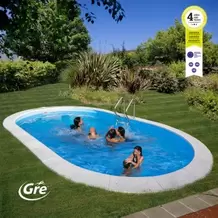 Oferta de PISCINA ENTERRADA OVAL MOOREA por 4599€ em Agriloja