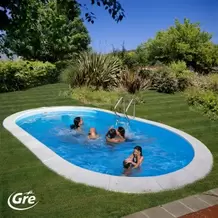 Oferta de PISCINA ENTERRADA OVAL MOOREA por 3929€ em Agriloja