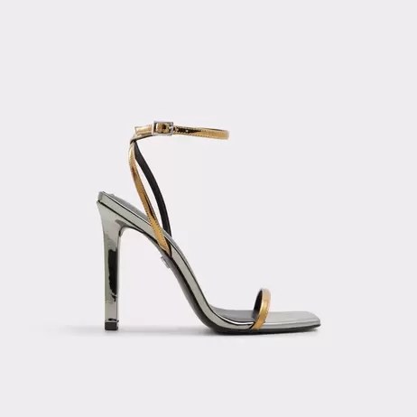 Oferta de Sandálias em verniz prateado, salto fino - ELAMAEDAR por 89,95€ em Aldo