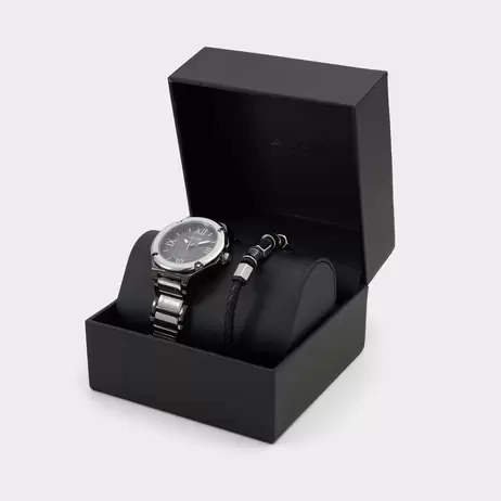 Oferta de Relógio e pulseira em prateado e preto - MILIND por 49,95€ em Aldo