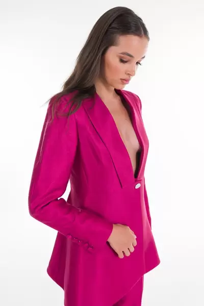 Oferta de Blazer cintado acetinado por 169,9€ em Ana Sousa