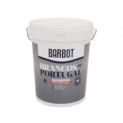 Oferta de Tinta Plástica Barbot Brancos de Portugal Branco Puro por 27,9€ em Armazéns Reis