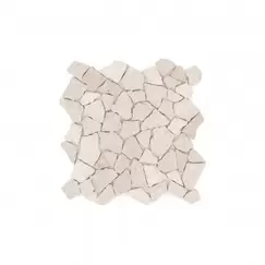 Oferta de Mosaico Mármore Irregular Branco 30x30 por 3,99€ em Armazéns Reis