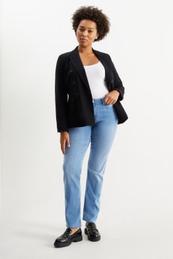 Oferta de Straight jeans with rhinestones - mid-rise waist por 49,99€ em C&A